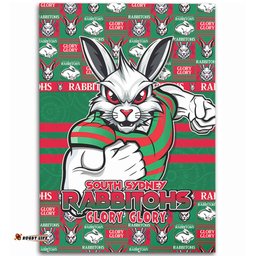 Amazing Aussie South Sydney Rabbitohs Champions Pride Comic Style Area Rug