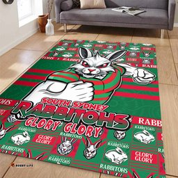 Amazing Aussie South Sydney Rabbitohs Champions Pride Comic Style Area Rug