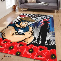 Amazing Aussie Carlton Anzac Day Honor United In Spirit Area Rug