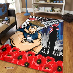 Amazing Aussie Carlton Anzac Day Honor United In Spirit Area Rug