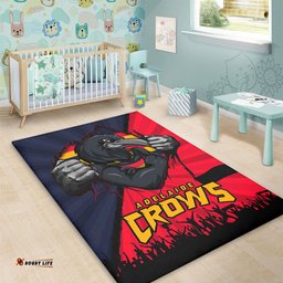 Amazing Aussie Adelaide Crows Breaking Through Fan Design Area Rug