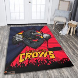 Amazing Aussie Adelaide Crows Breaking Through Fan Design Area Rug
