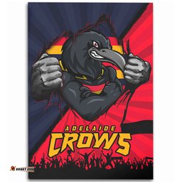 Amazing Aussie Adelaide Crows Breaking Through Fan Design Area Rug