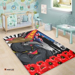 Amazing Aussie Adelaide Crows Anzac Day Honor United In Spirit Area Rug