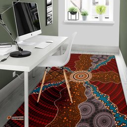 Area Rug Aboriginal Dot Painting Rug Ver06