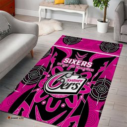 Sydney Sixers Area Rug We Are The Champions Aboriginal Art