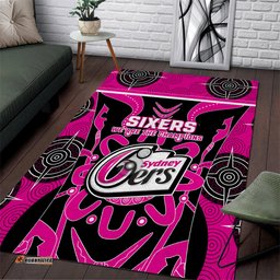 Sydney Sixers Area Rug We Are The Champions Aboriginal Art