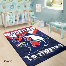 Sydney Area Rug Roosters ANZAC Style