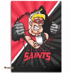 Amazing Aussie St Kilda Breaking Through Fan Design Area Rug