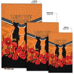 Giants ANZAC Day Area Rug Indigenous Art