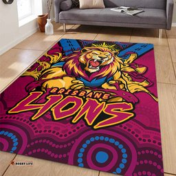 Amazing Aussie Brisbane Lions Ripped Legacy Of The Game Area Rug
