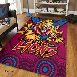 Amazing Aussie Brisbane Lions Ripped Legacy Of The Game Area Rug