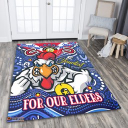 Amazing Aussie Sydney Roosters Naidoc Week Custom For Our Elders Home Jersey Area Rug