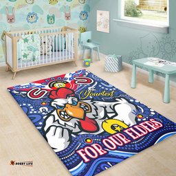 Amazing Aussie Sydney Roosters Naidoc Week Custom For Our Elders Home Jersey Area Rug