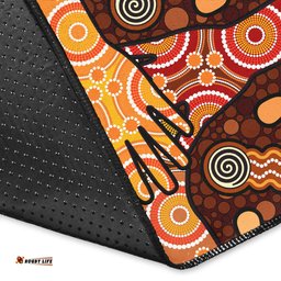 Australia Aboriginal Inspired Area Rug - Aboriginal Inspired style Dot art Indigenous Friendship concept
