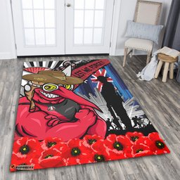 Amazing Aussie Essendon Anzac Day Honor United In Spirit Area Rug