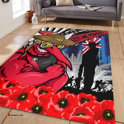 Amazing Aussie Essendon Anzac Day Honor United In Spirit Area Rug