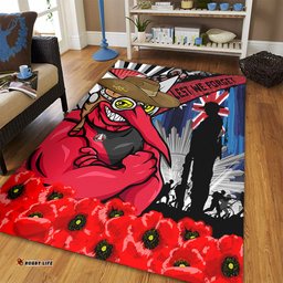 Amazing Aussie Essendon Anzac Day Honor United In Spirit Area Rug