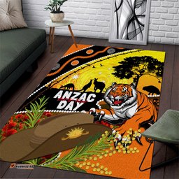 Tigers Rugby ANZAC Day Area Rug Wests Mascot Rosemary Starry Night