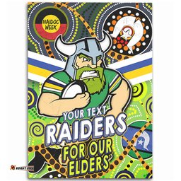 Amazing Aussie Canberra Raiders Naidoc Week Custom Raiders Naidoc For Our Elders Dot Art Style Area Rug