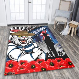 Amazing Aussie Geelong Cats Anzac Day Honor United In Spirit Area Rug