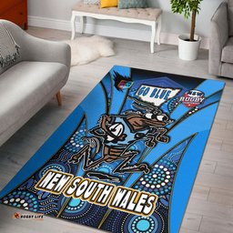 Amazing Aussie Cockroaches Cockroaches Mascot With Aboriginal Inspired Art Area Rug