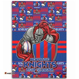 Amazing Aussie Newcastle Knights Champions Pride Comic Style Area Rug