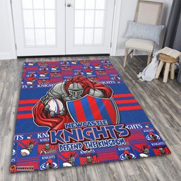 Amazing Aussie Newcastle Knights Champions Pride Comic Style Area Rug