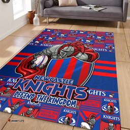 Amazing Aussie Newcastle Knights Champions Pride Comic Style Area Rug