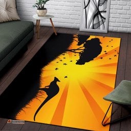 Area Rug Kangaroo Rug Sunset Landscape Art