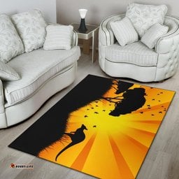 Area Rug Kangaroo Rug Sunset Landscape Art