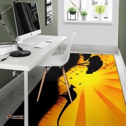 Area Rug Kangaroo Rug Sunset Landscape Art