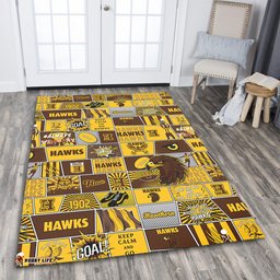 Amazing Aussie Hawthorn Legacy Of The Pride Comic Style Area Rug