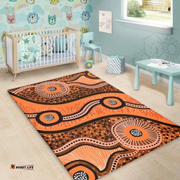 Amazing Aussie Australia Aboriginal Australian Aboriginal Background Area Rug