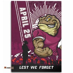 Amazing Aussie Queensland Maroons Anzac Day Lest We Forget Strong Fighting Spirit Area Rug