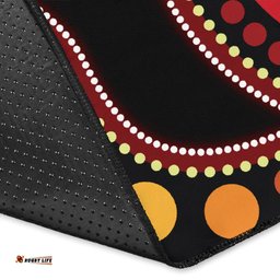 Aboriginal Area Rug Aboriginal Lives Matter Flag Dot Painting Art