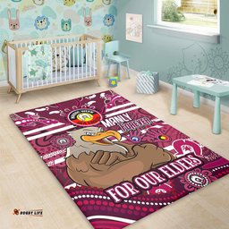 Amazing Aussie Manly Warringah Sea Eagles Custom For Our Elders Home Jersey Area Rug