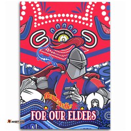 Amazing Aussie Newcastle Knights Naidoc Week Custom For Our Elders Home Jersey Area Rug