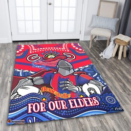 Amazing Aussie Newcastle Knights Naidoc Week Custom For Our Elders Home Jersey Area Rug