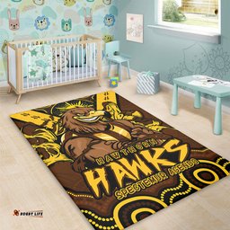 Amazing Aussie Hawthorn Ripped Legacy Of The Game Area Rug