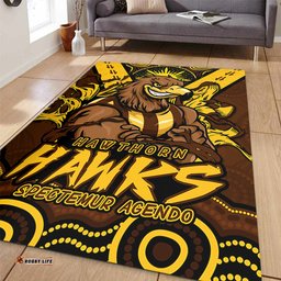 Amazing Aussie Hawthorn Ripped Legacy Of The Game Area Rug
