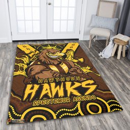 Amazing Aussie Hawthorn Ripped Legacy Of The Game Area Rug