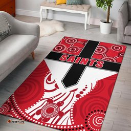 Saints Enthusiasm Area Rug St Kilda Indigenous