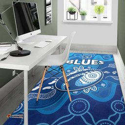 NSW Blues Area Rug New South Wales Aboriginal Art