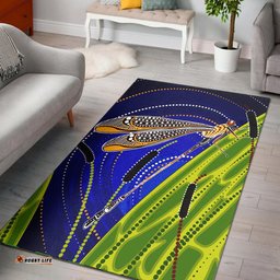Aboriginal Area Rug Dragonfly
