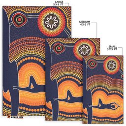 Area Rug Aboriginal Pattern ver13