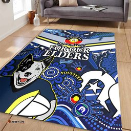 Amazing Aussie North Queensland Cowboys Naidoc Custom For Our Elders Home Jersey Area Rug