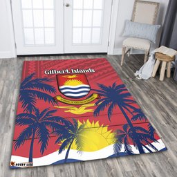 Amazing Aussie Australia South Sea Islanders Gilbert Islands In Polynesian Pattern With Coconut Trees Area Rug