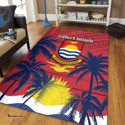 Amazing Aussie Australia South Sea Islanders Gilbert Islands In Polynesian Pattern With Coconut Trees Area Rug