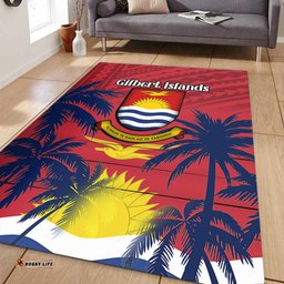 Amazing Aussie Australia South Sea Islanders Gilbert Islands In Polynesian Pattern With Coconut Trees Area Rug